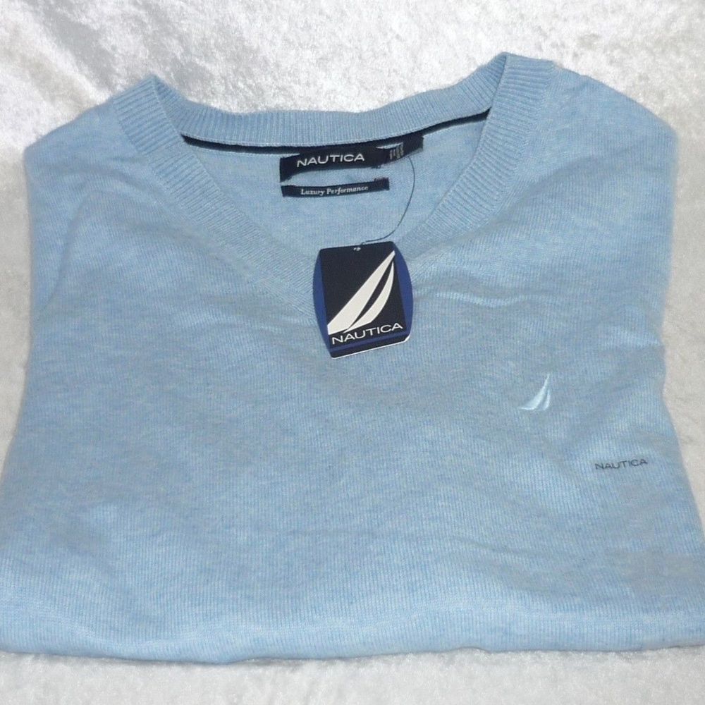 Men's Sweater Nautica V-Neck size XXL NEW - Picture 2 of 2